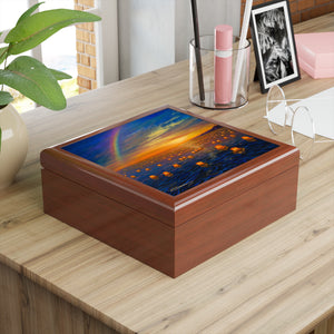 "Lanterns At Magic Island" Jewelry Box