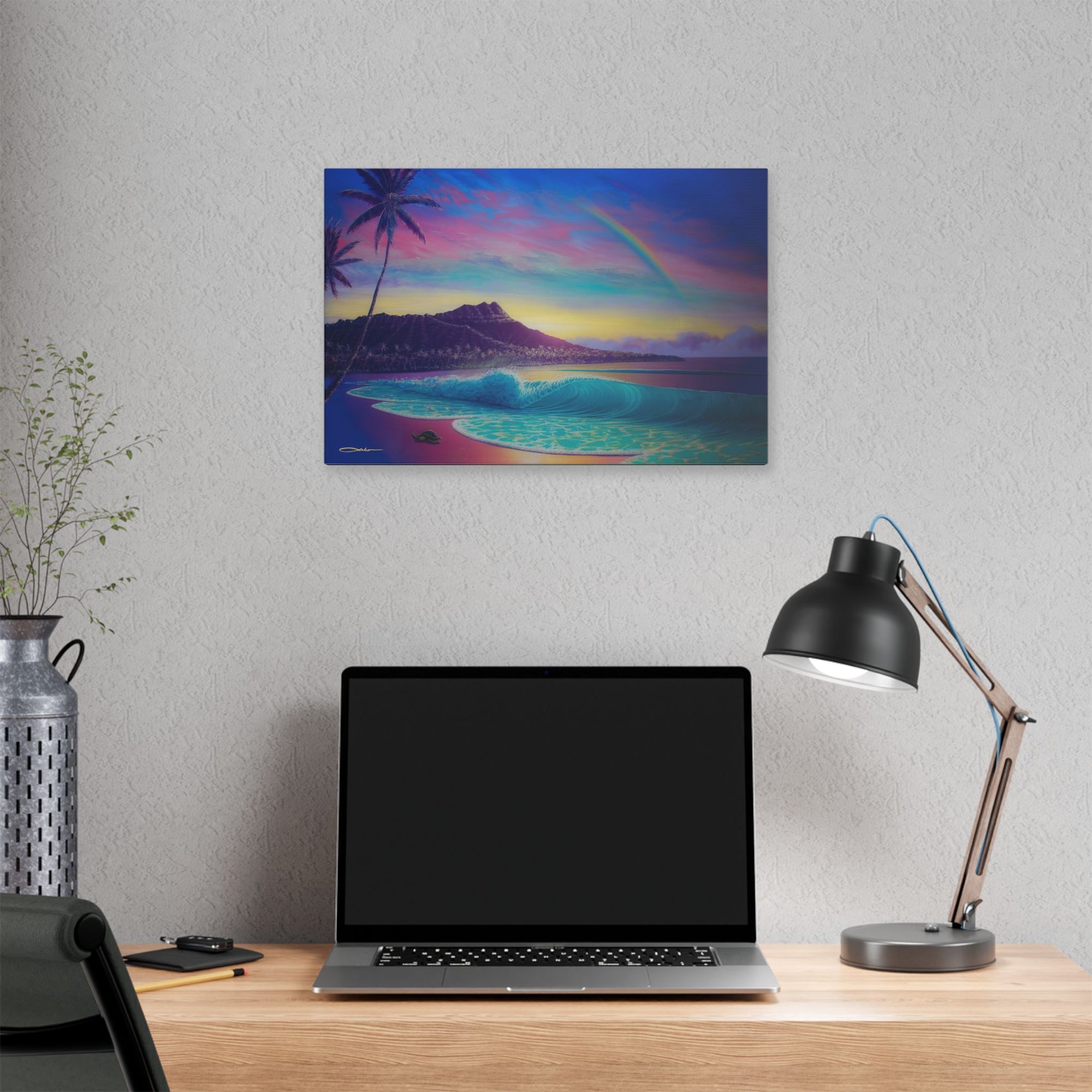 "Blissful Waikiki" Stretched Canvas Print