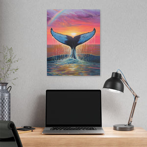 "Whalecation" Stretched Canvas Print