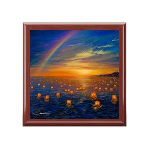 "Lanterns At Magic Island" Jewelry Box