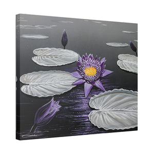 "Lavender Lotus"— Stretched Canvas Print