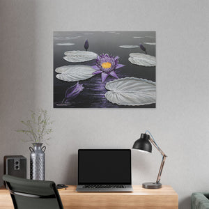 "Lavender Lotus"— Stretched Canvas Print