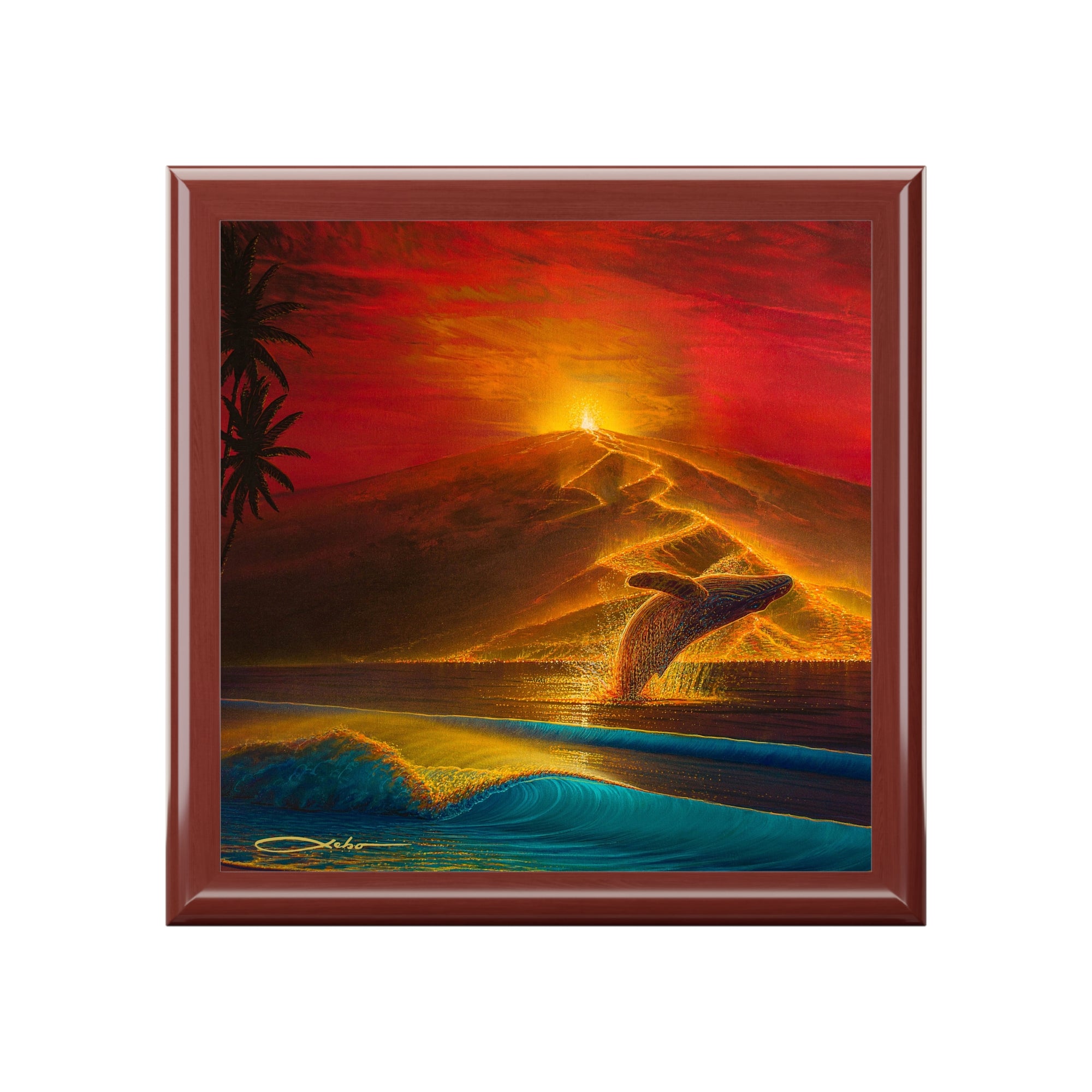 "Mauna Loa Awakes" Jewelry Box