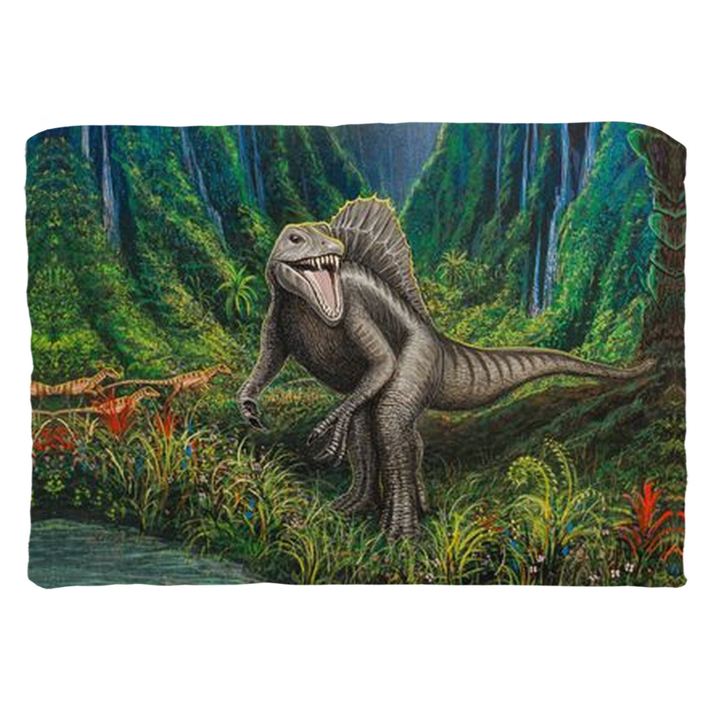 "Jurassic Valley" Throw Pillows