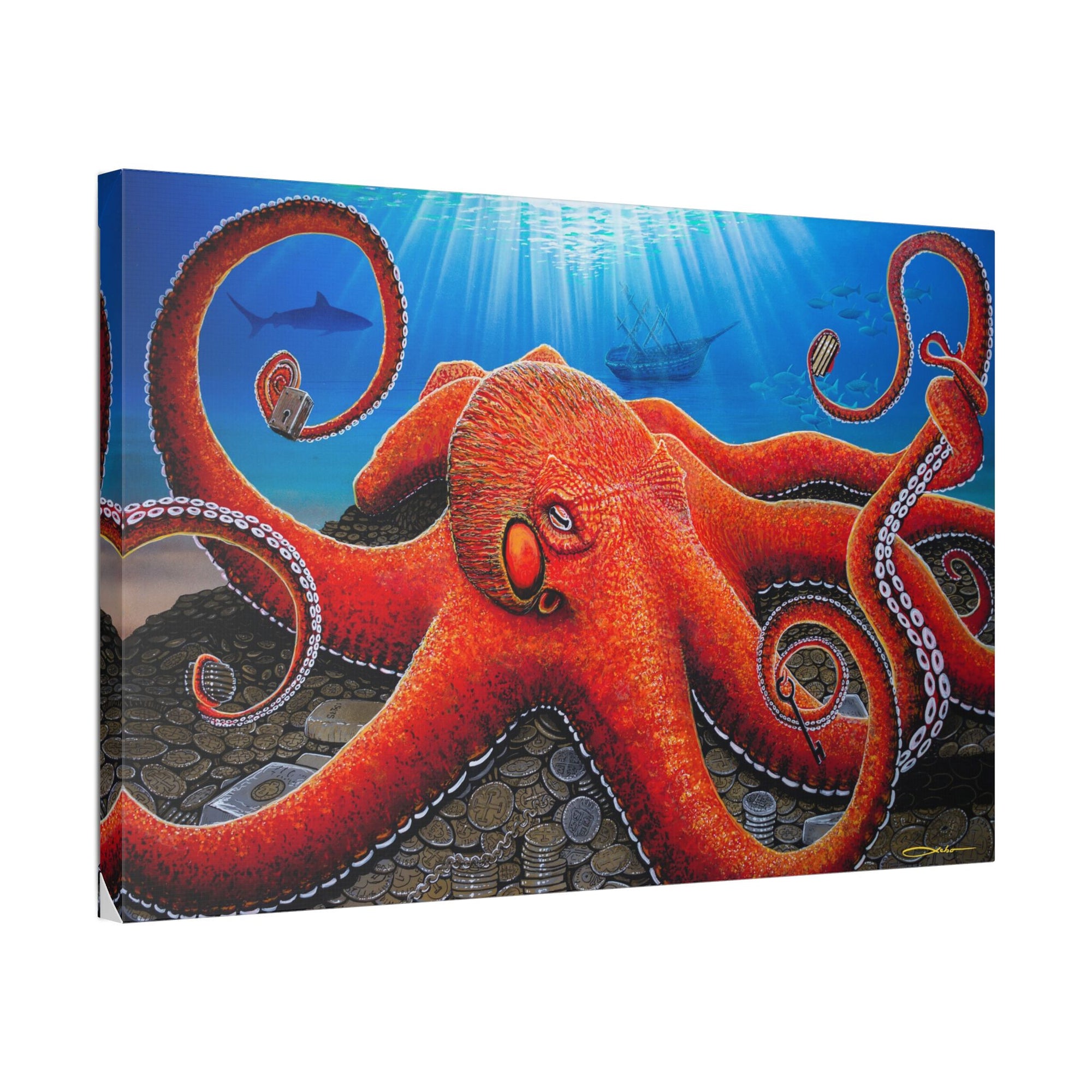 "No Man's Treasure" Stretched Canvas Print