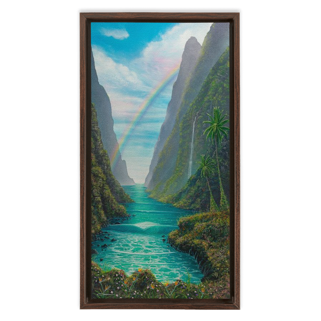 "Hidden Valley" Framed Traditional Stretched Canvas