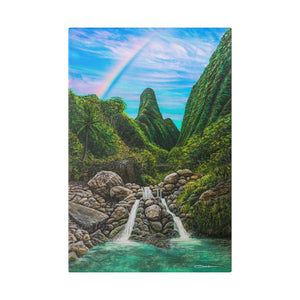 "Iao Valley" Stretched Canvas Print
