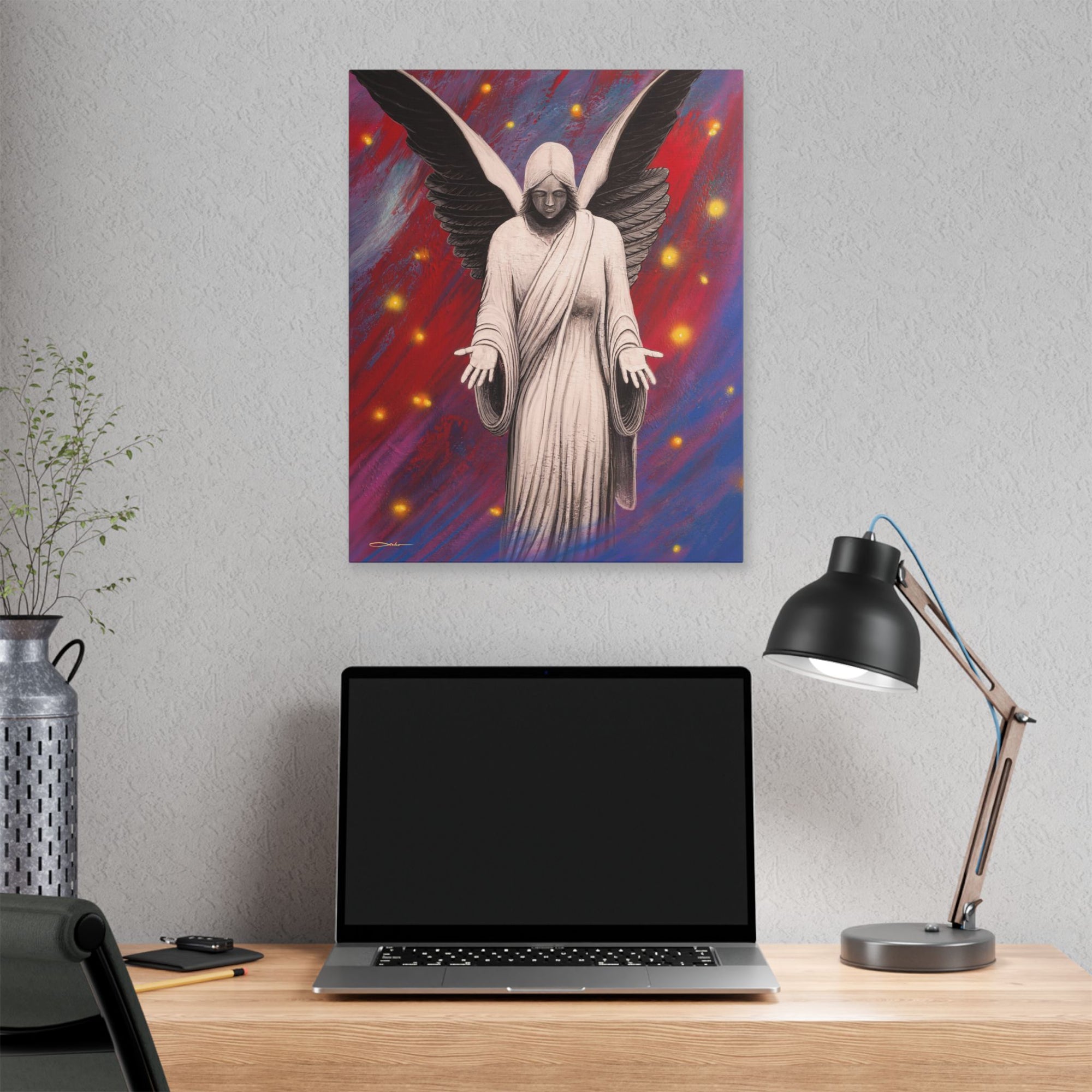 "Angel Of Peace" Stretched Canvas Print