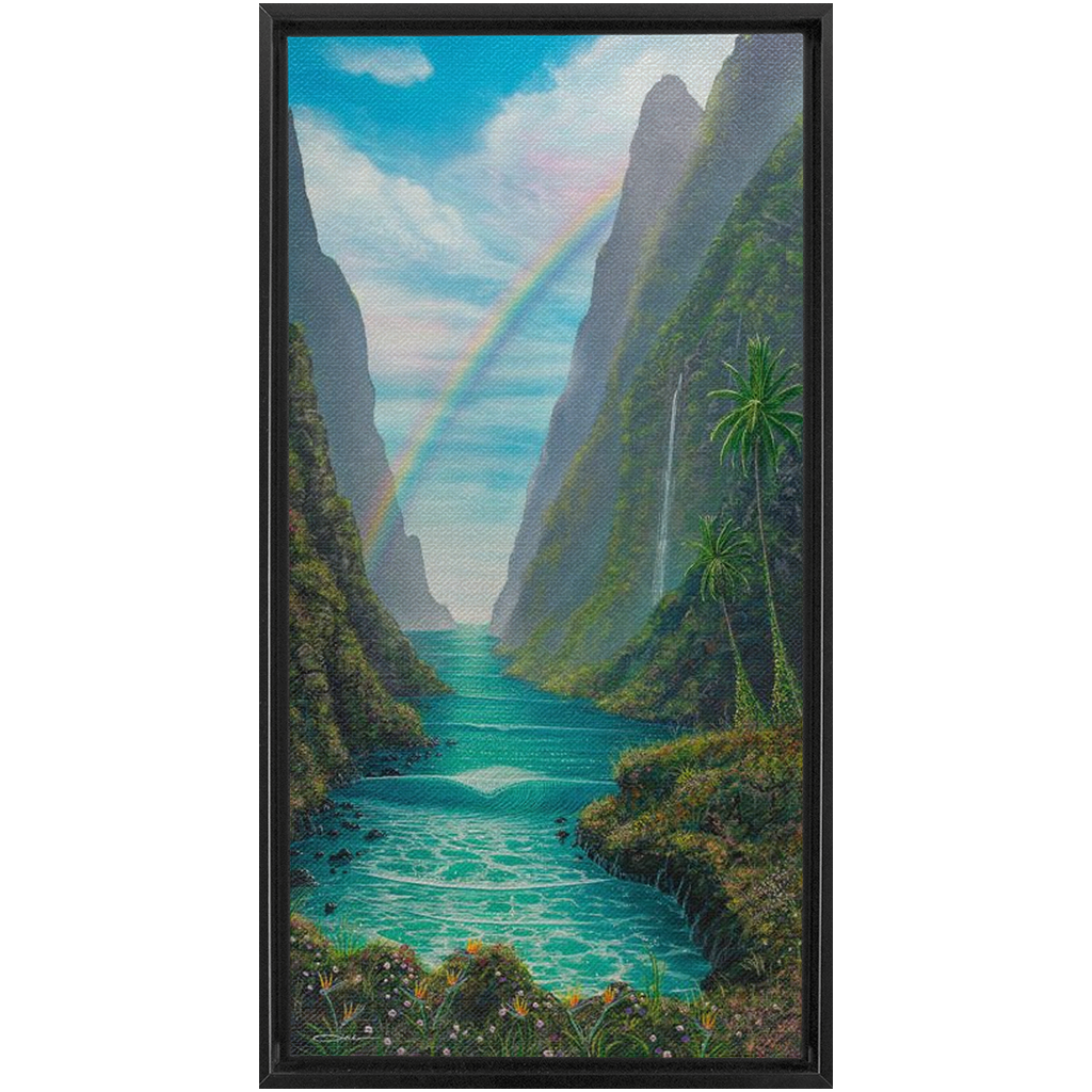 "Hidden Valley" Framed Traditional Stretched Canvas