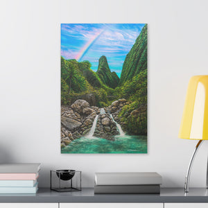 "Iao Valley" Stretched Canvas Print