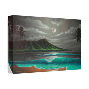 "Midnight Breeze" Stretched Canvas Print