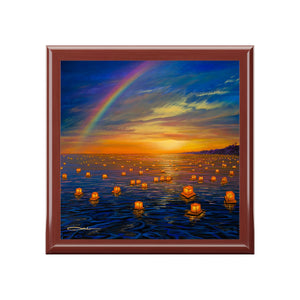 "Lanterns At Magic Island" Jewelry Box