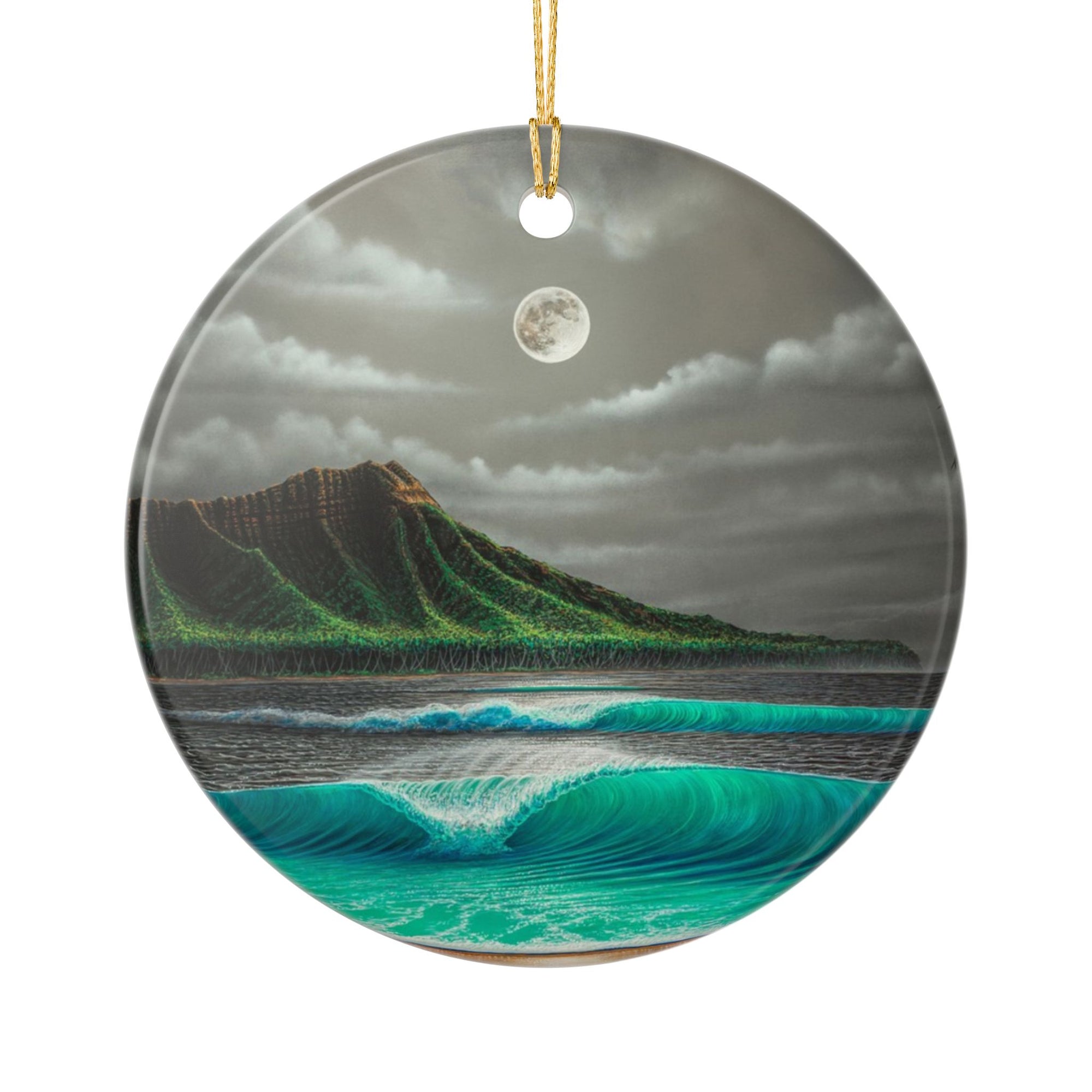 "Midnight Breeze" Ceramic Ornament