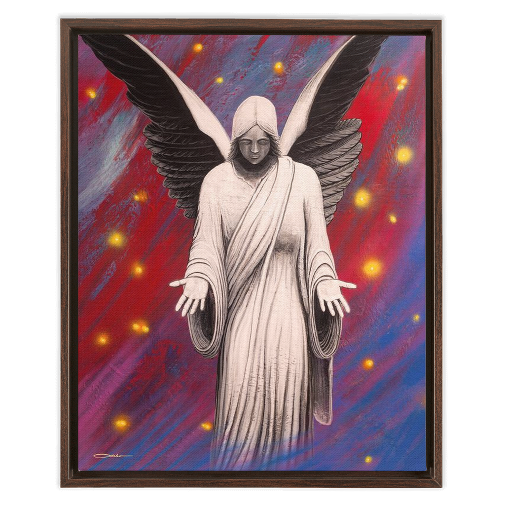 "Angel Of Peace" Framed Traditional Stretched Canvas