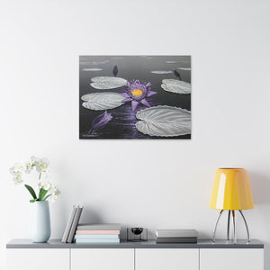 "Lavender Lotus"— Stretched Canvas Print