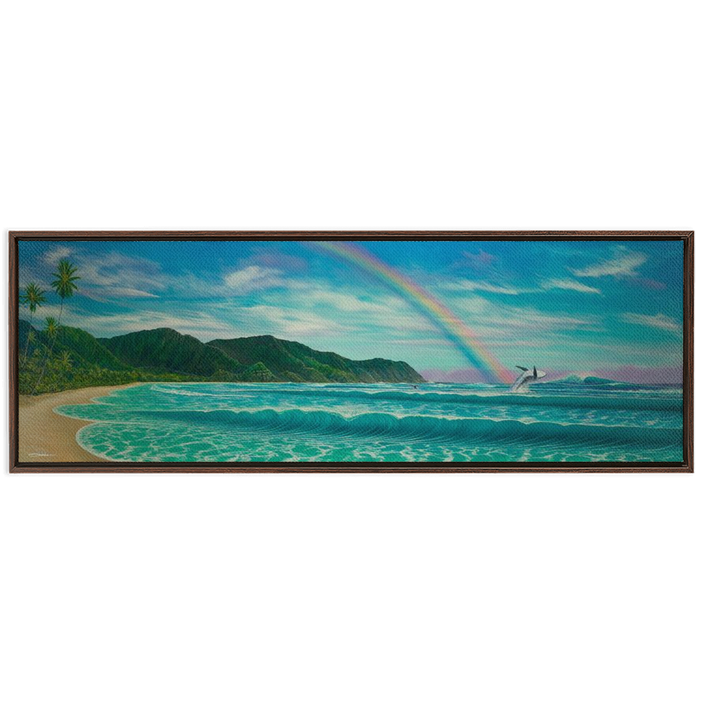 "Enchantment Of The Islands" Framed Traditional Stretched Canvas