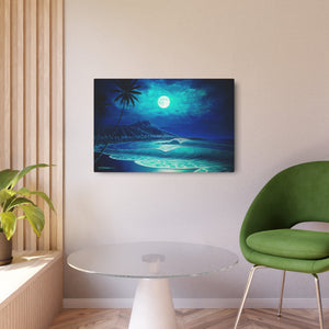 "Midnight's Serenade" Metal Print