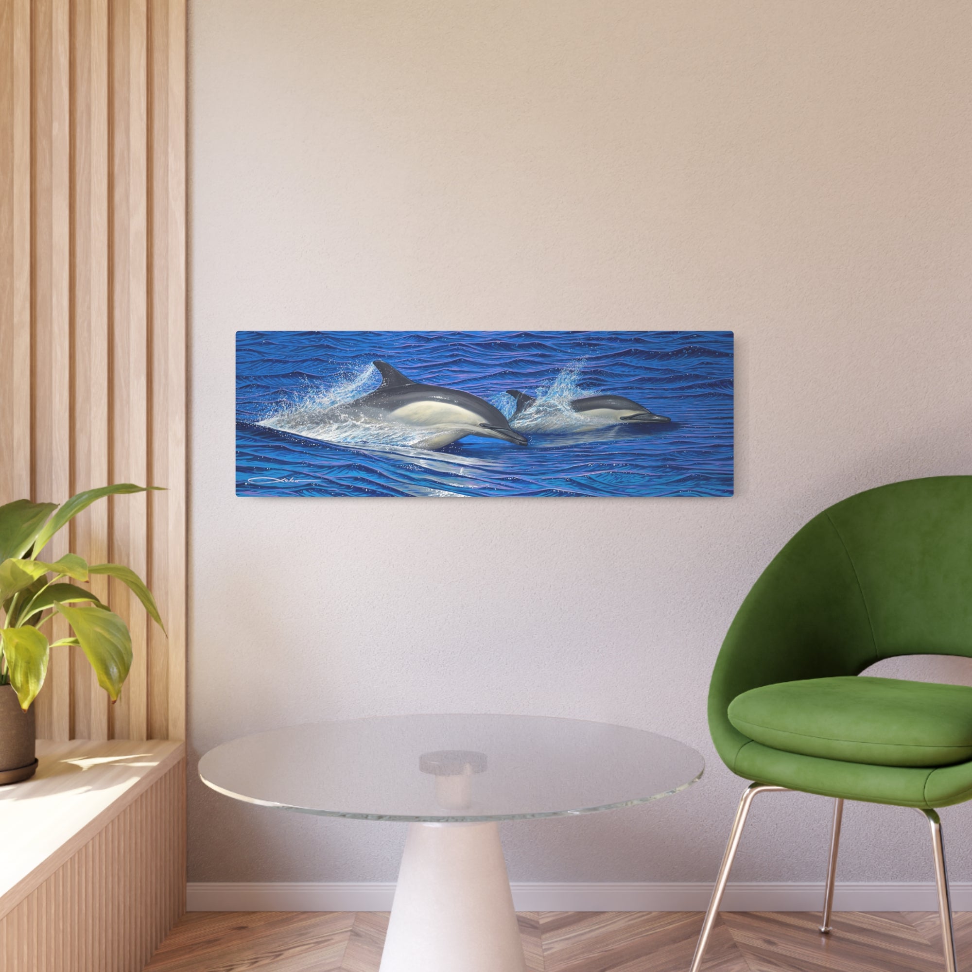 "Dolphin Blue" Metal Print