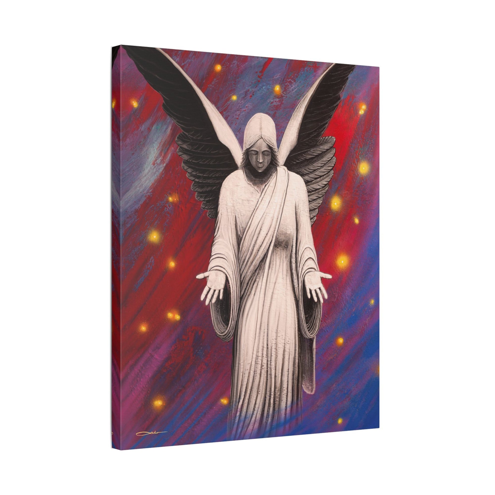 "Angel Of Peace" Stretched Canvas Print