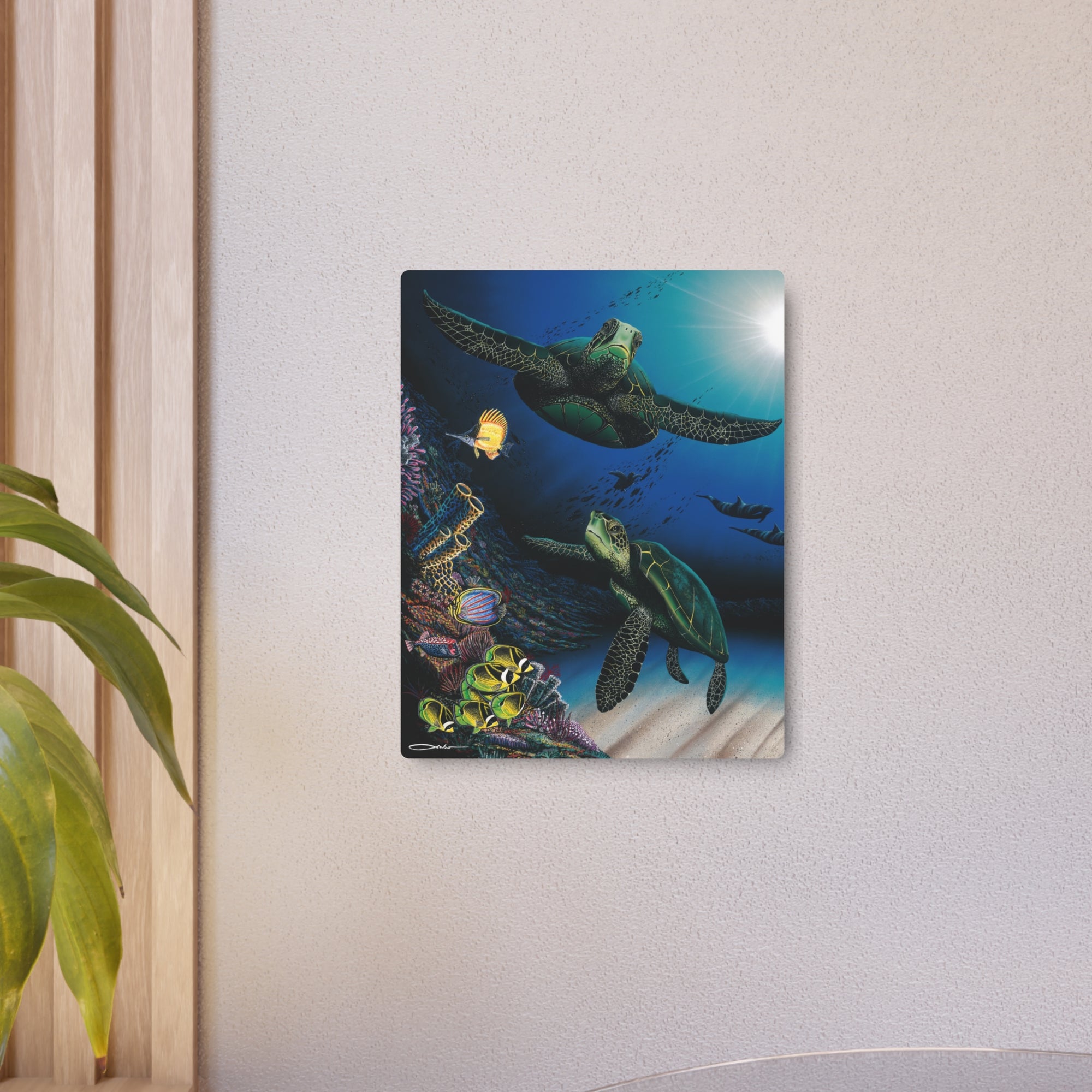 "Honu Reef" Metal Print
