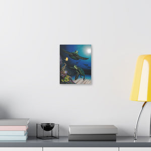 "Honu Reef" Stretched Canvas Print