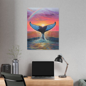 "Whalecation" Stretched Canvas Print
