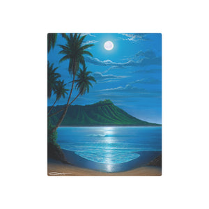 "Diamond Head Moon" Metal Print