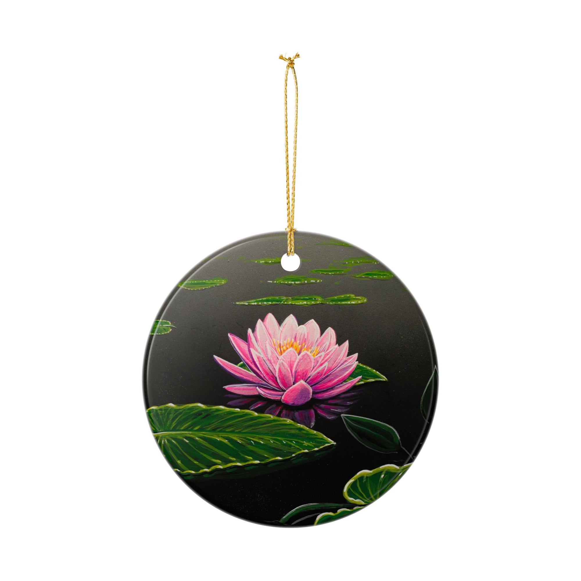 "Pink Sparkle" Ceramic Ornament