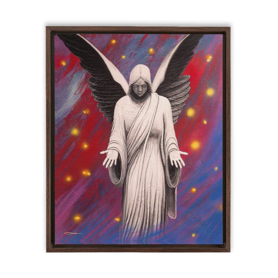 "Angel Of Peace" Framed Traditional Stretched Canvas