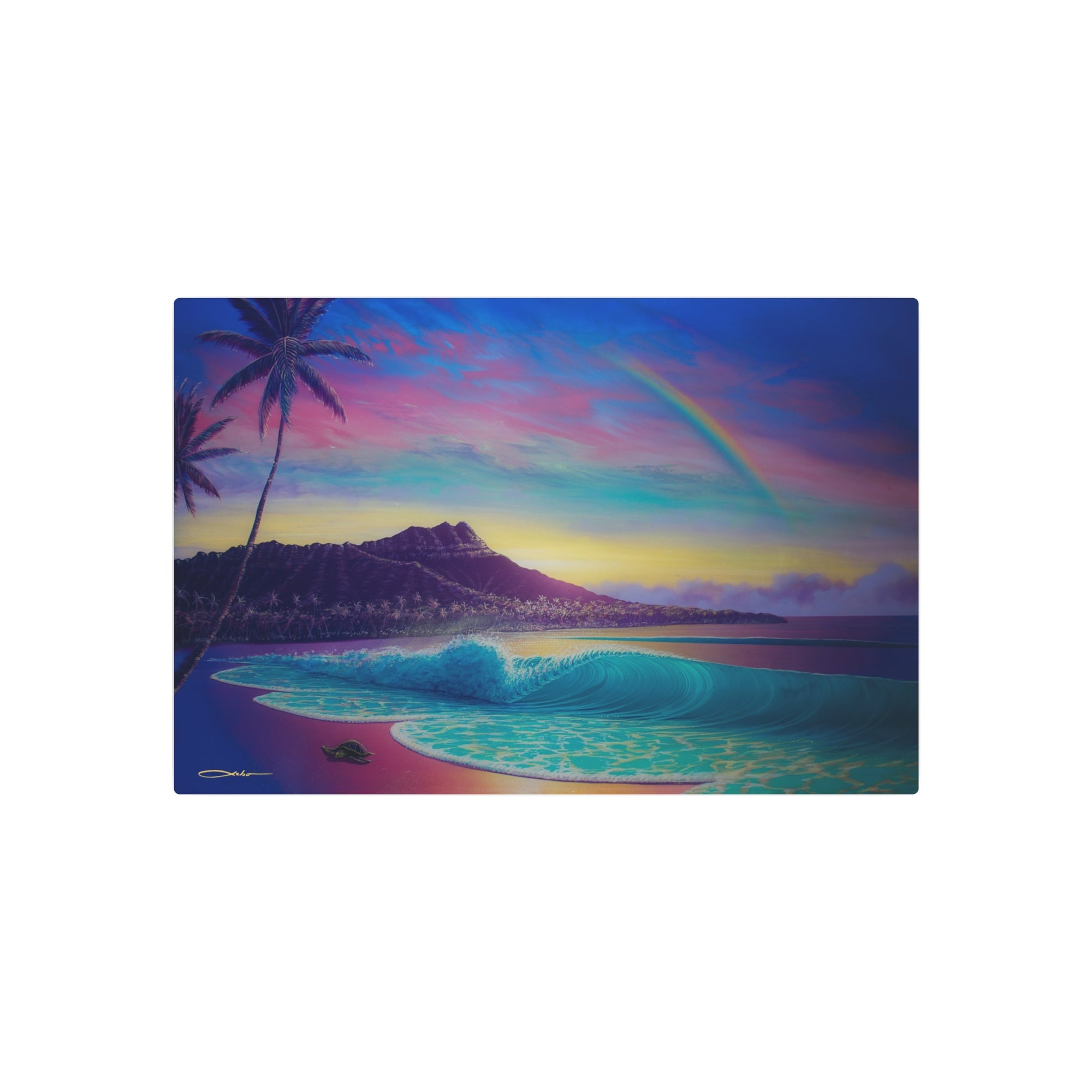"Blissful Waikiki" Metal Print