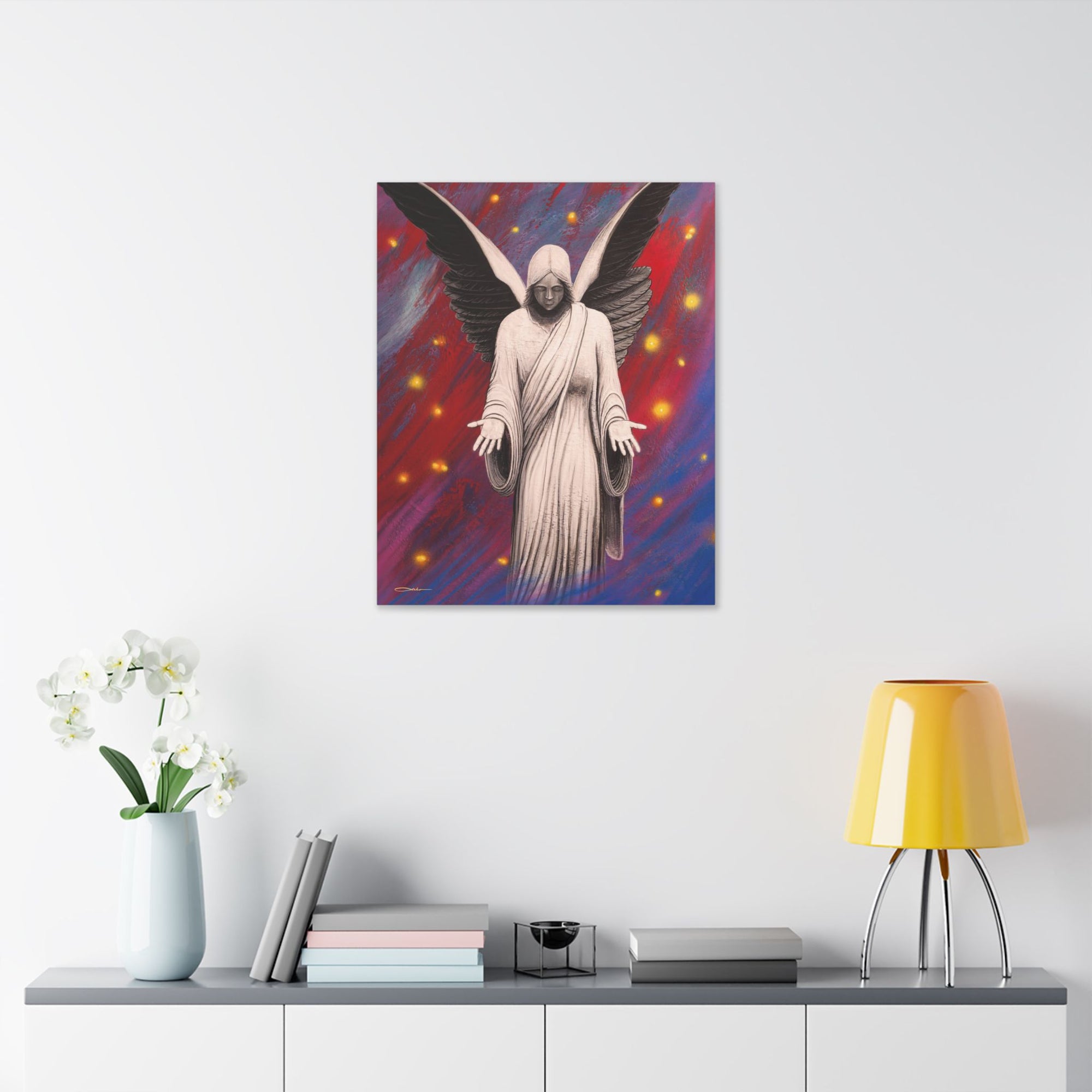 "Angel Of Peace" Stretched Canvas Print