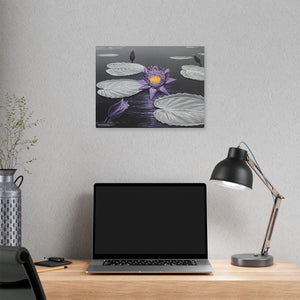 "Lavender Lotus"— Stretched Canvas Print