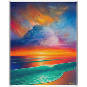 "Break Of Dawn" Framed Traditional Stretched Canvas