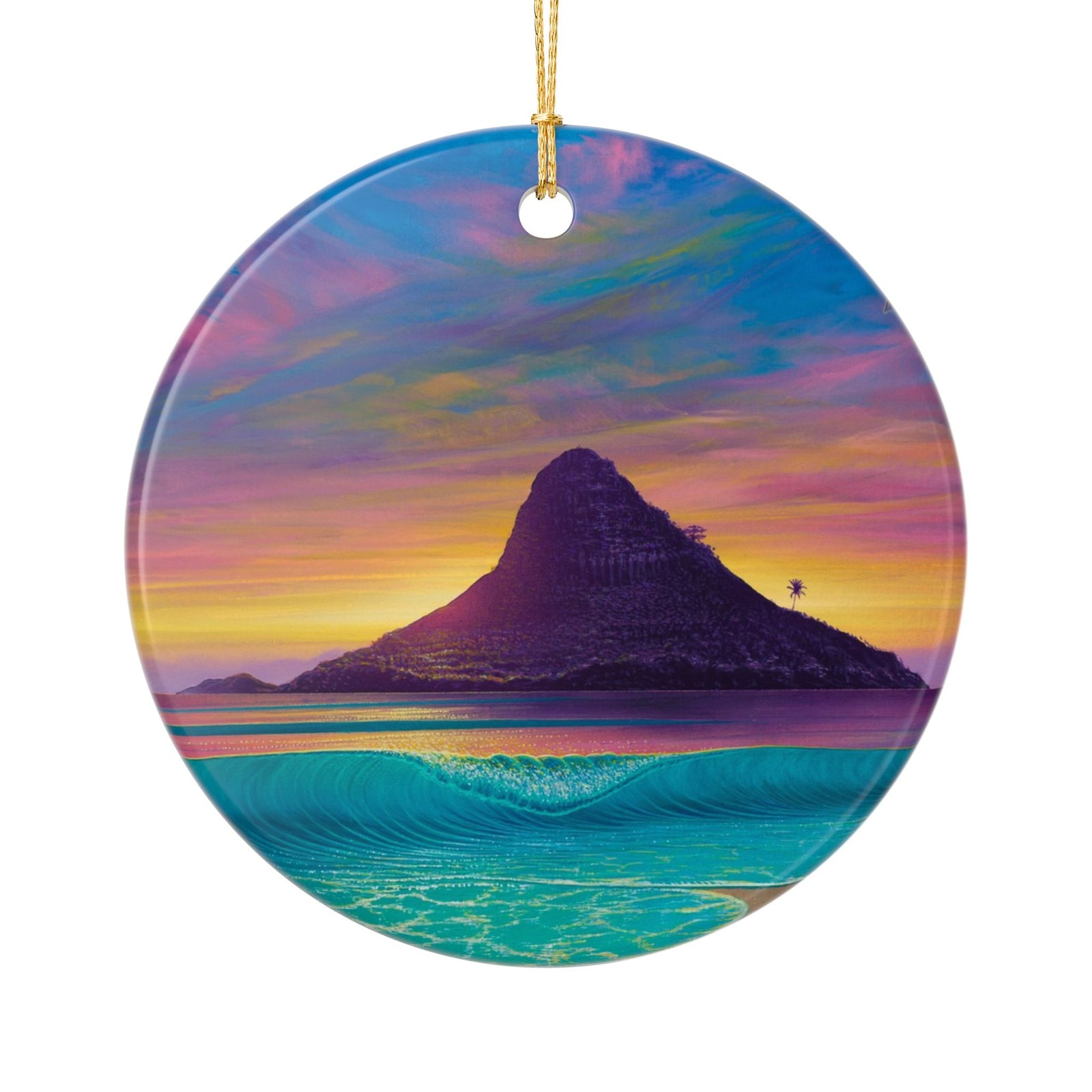 "Essence Of Mokoli'i" Ceramic Ornament