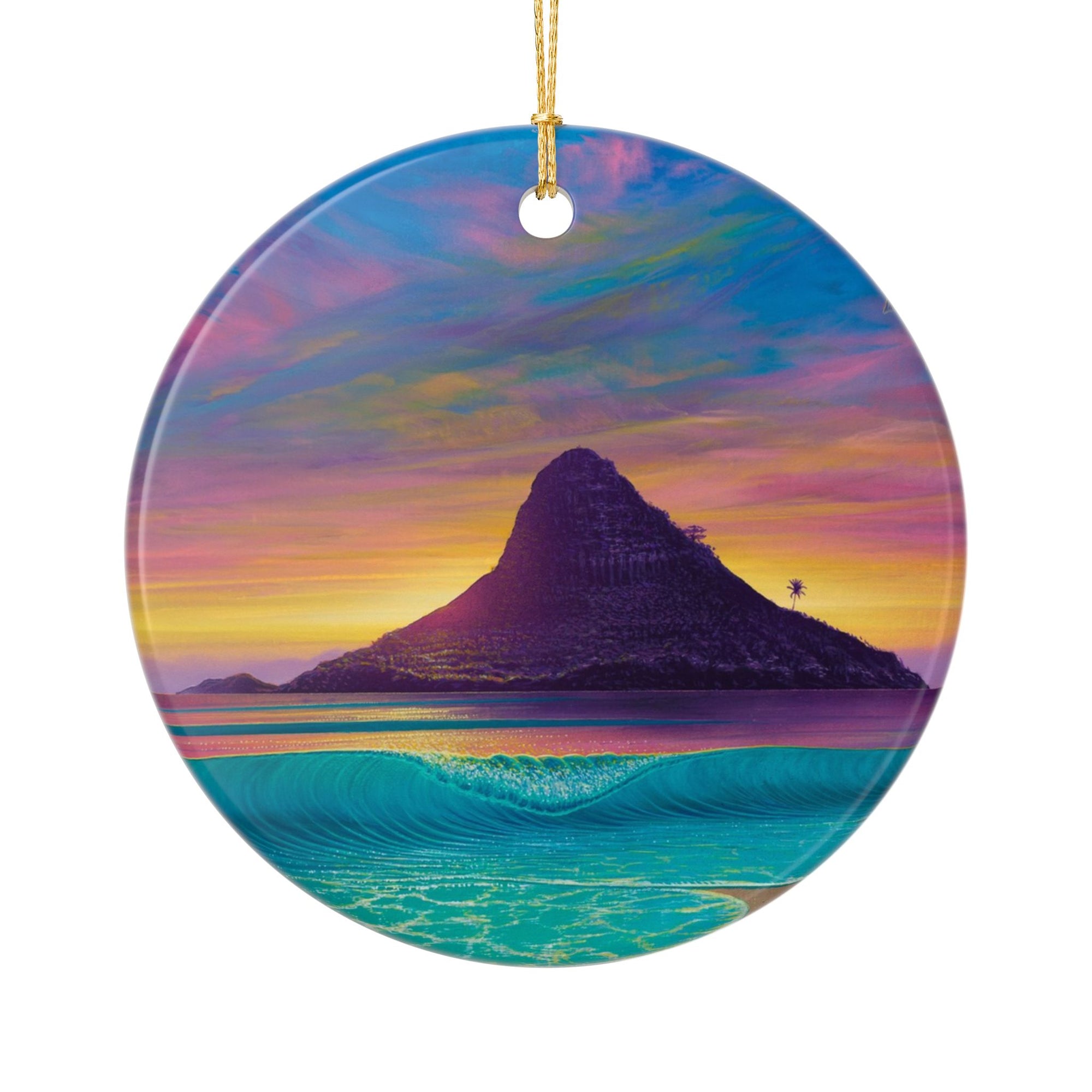 "Essence Of Mokoli'i" Ceramic Ornament