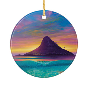 "Essence Of Mokoli'i" Ceramic Ornament
