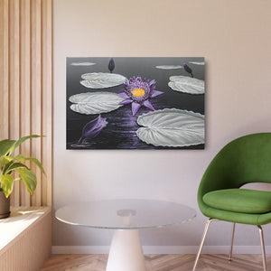 "Lavender Lotus" Metal Print