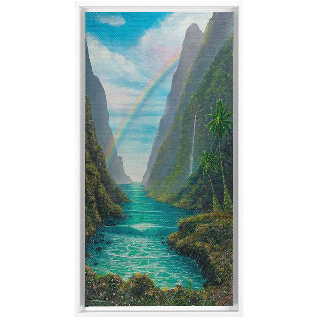 "Hidden Valley" Framed Traditional Stretched Canvas