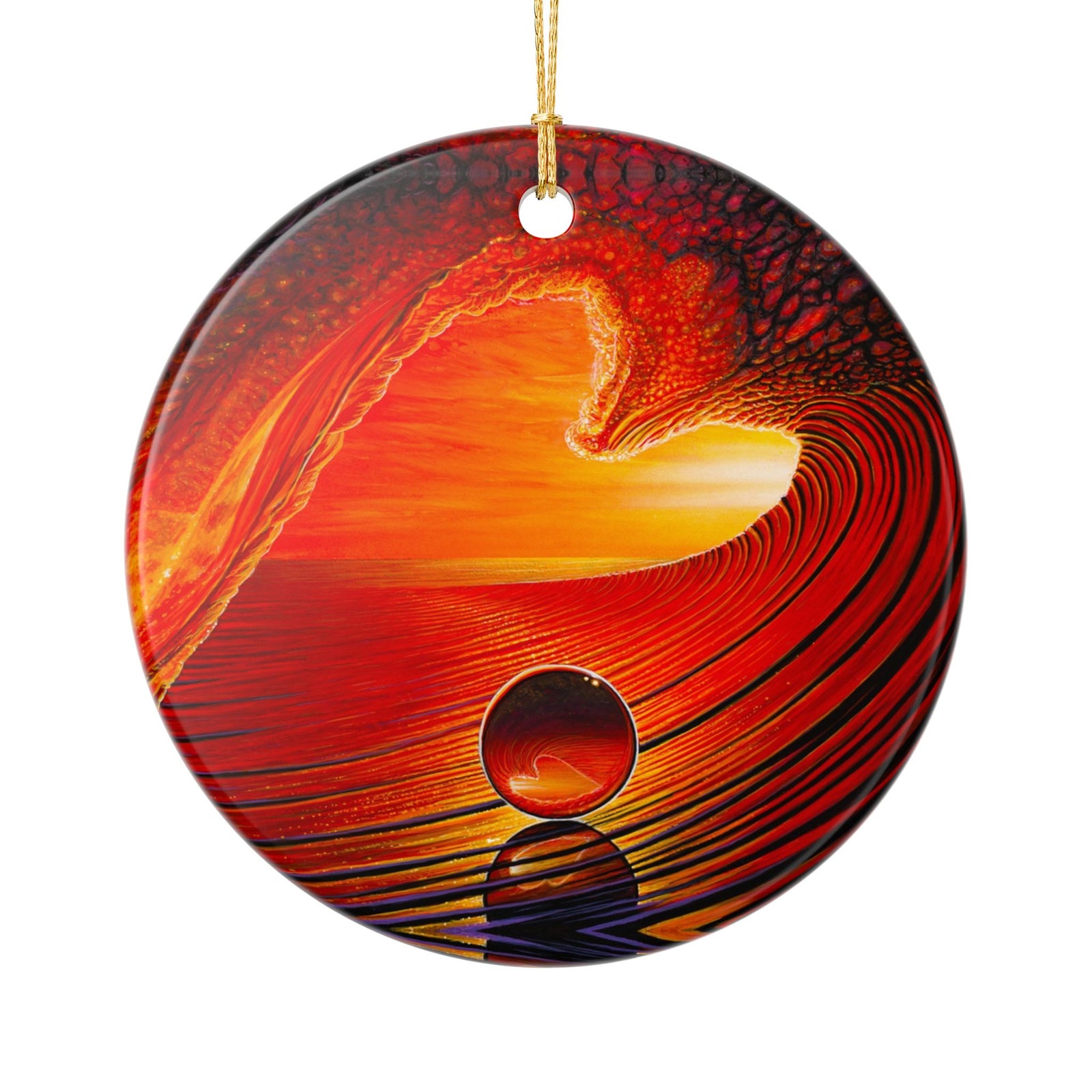 "Love" Ceramic Ornament