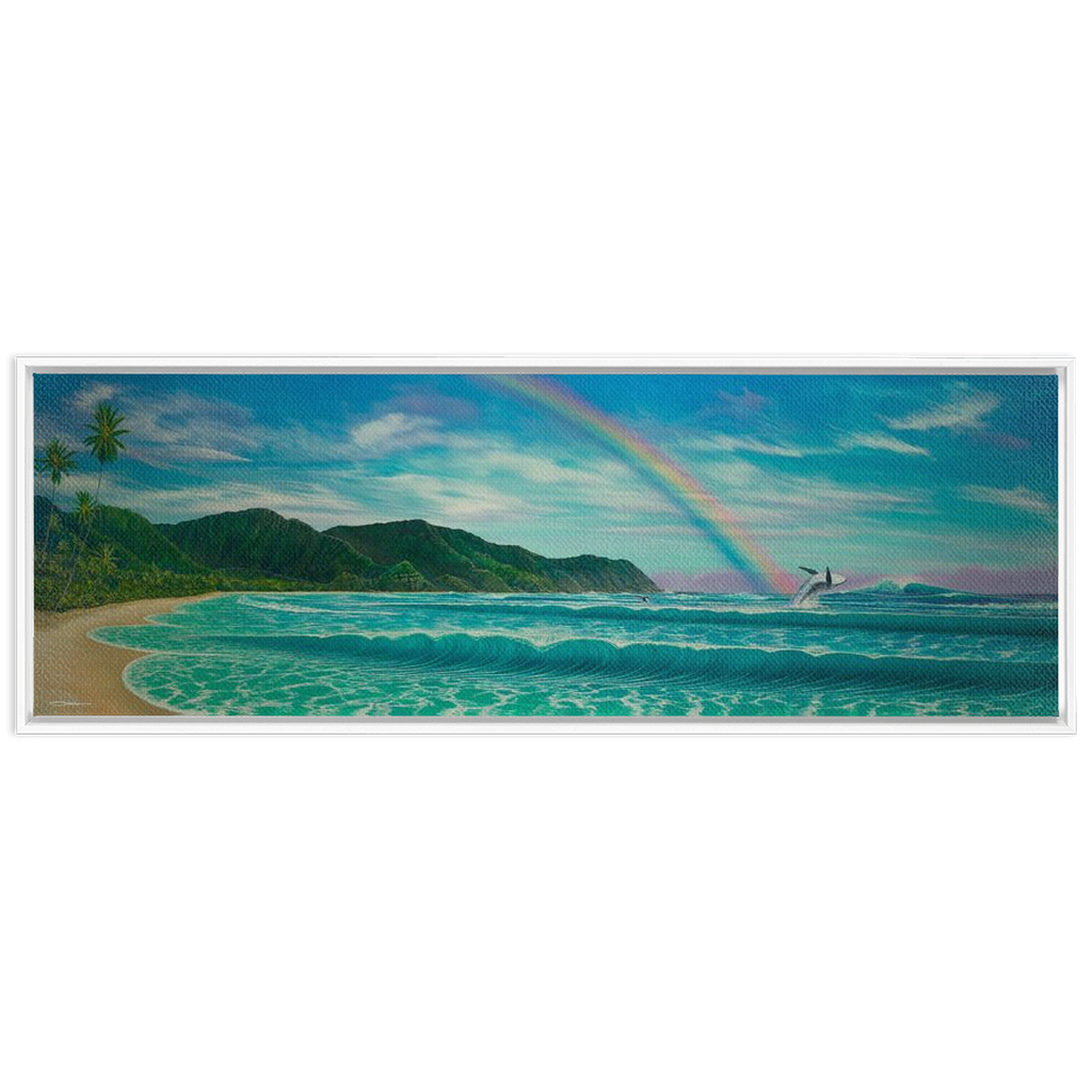 "Enchantment Of The Islands" Framed Traditional Stretched Canvas