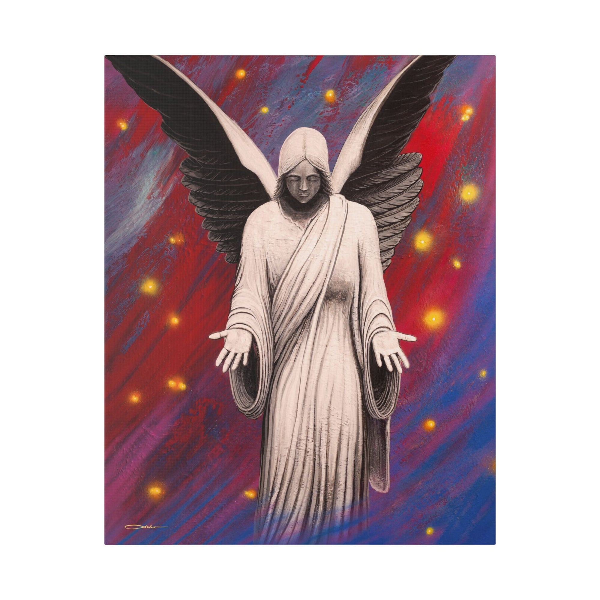 "Angel Of Peace" Stretched Canvas Print