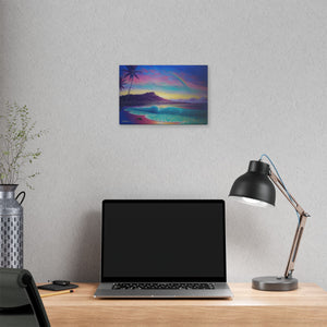 "Blissful Waikiki" Stretched Canvas Print