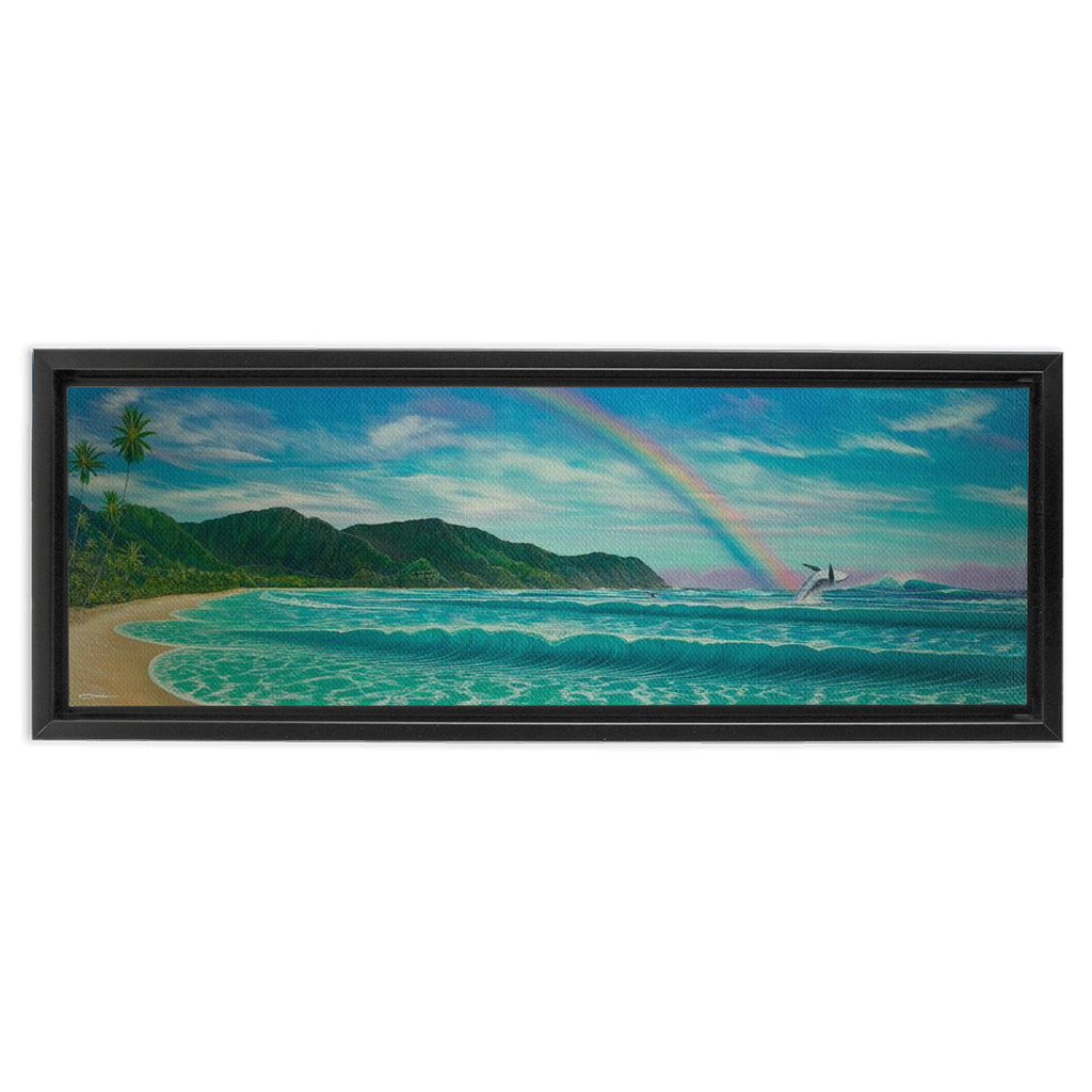 "Enchantment Of The Islands" Framed Traditional Stretched Canvas