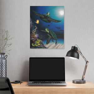 "Honu Reef" Stretched Canvas Print