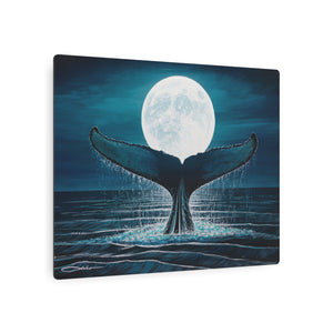 "Whale Moon" Metal Print