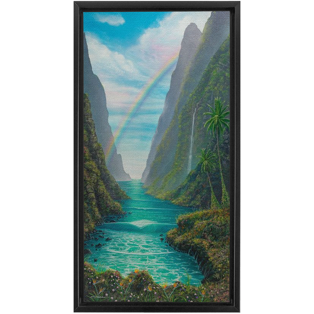 "Hidden Valley" Framed Traditional Stretched Canvas