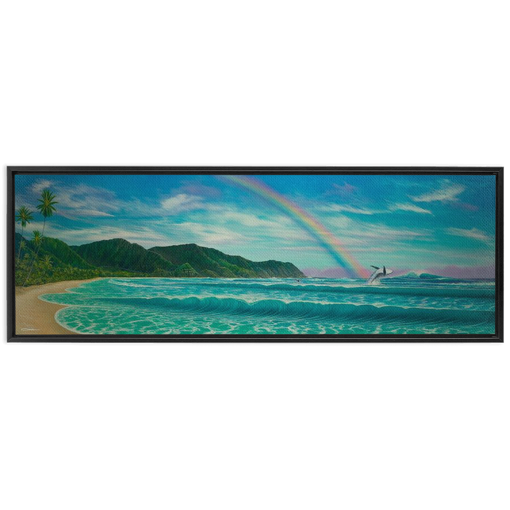 "Enchantment Of The Islands" Framed Traditional Stretched Canvas