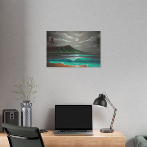 "Midnight Breeze" Stretched Canvas Print