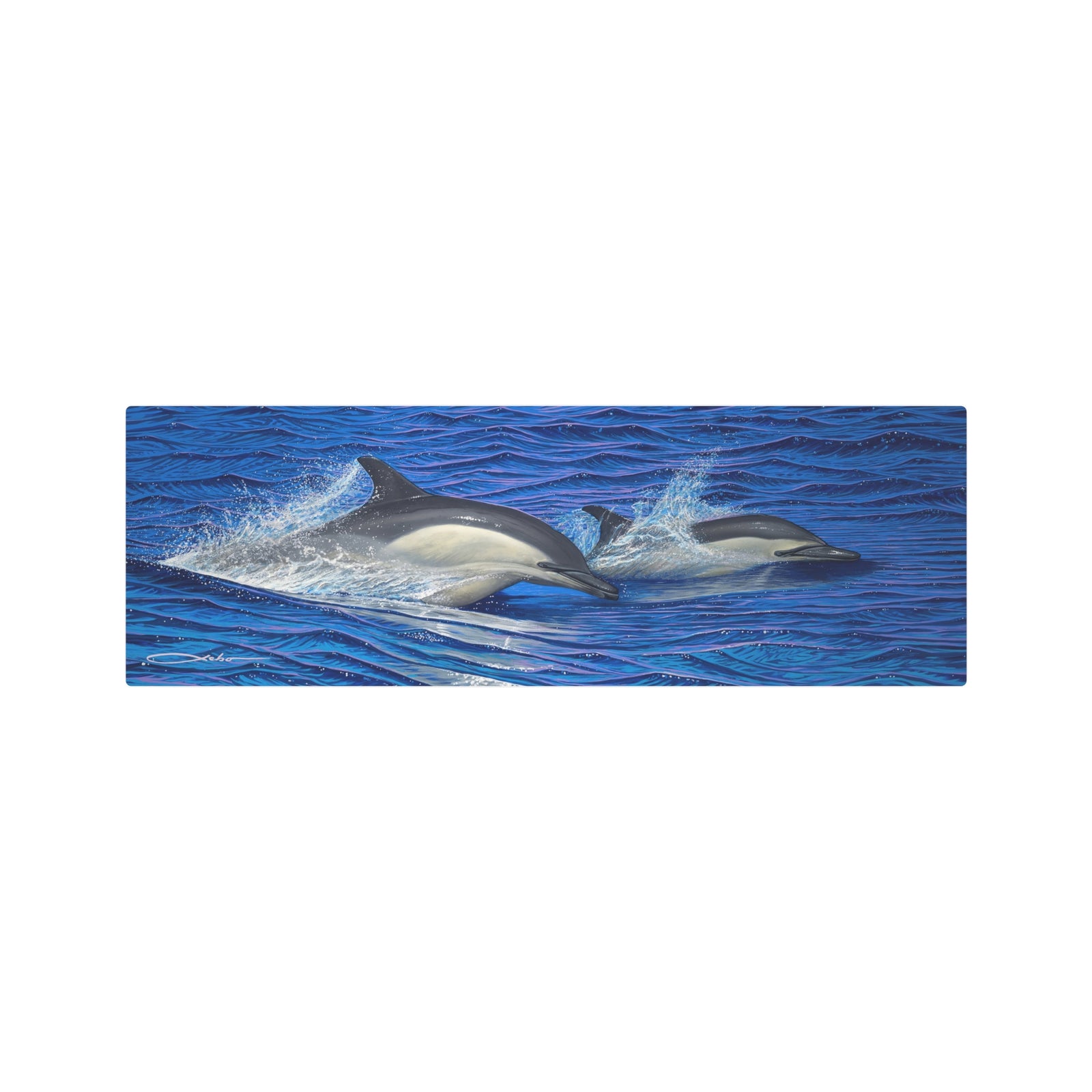 "Dolphin Blue" Metal Print