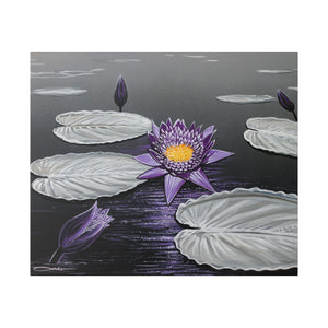 "Lavender Lotus"— Stretched Canvas Print